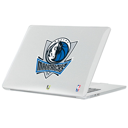 NBA Dallas Mavericks Logo Primary Clear Glitter Hard Crystal Armour Laptop Case for Apple MacBook Air 13.6" A2681/A3113/A3240/A3449 2022/2024/2025/2026
