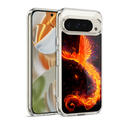 Christos Karapanos Phoenix Immortal Flames Alternative Soft Gel Case for Google Pixel 9 / Pixel 9 Pro