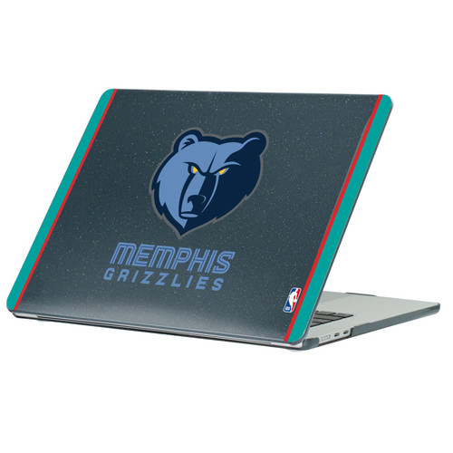 NBA Memphis Grizzlies Logo Black Design Text Black Glitter Hard Crystal Armour Laptop Case for Apple MacBook Air 13.6" A2681/A3113/A3240/A3449 2022/2024/2025/2026