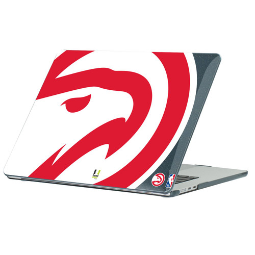NBA Atlanta Hawks Logo Oversized Hawk Black Glitter Hard Crystal Armour Laptop Case for Apple MacBook Air 13.6" A2681/A3113/A3240 2022/2024/2025