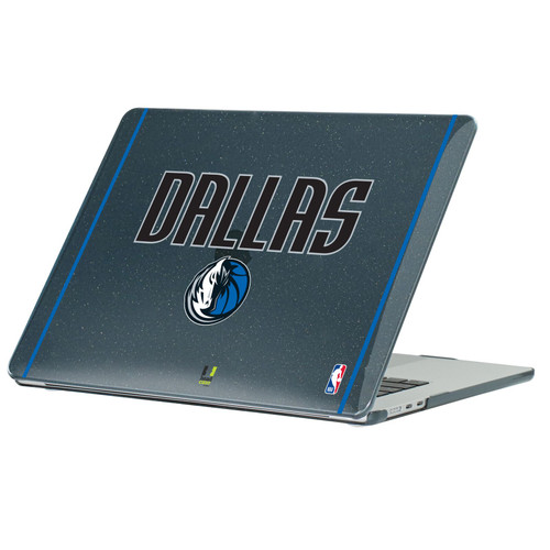 NBA Dallas Mavericks Logo White Design Text Black Glitter Hard Crystal Armour Laptop Case for Apple MacBook Air 13.6" A2681/A3113/A3240/A3449 2022/2024/2025/2026