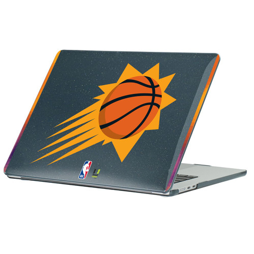NBA Phoenix Suns Logo Black Design Text Black Glitter Hard Crystal Armour Laptop Case for Apple MacBook Air 13.6" A2681/A3113/A3240/A3449 2022/2024/2025/2026