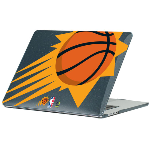 NBA Phoenix Suns Logo Oversized Ball Black Glitter Hard Crystal Armour Laptop Case for Apple MacBook Air 13.6" A2681/A3113/A3240/A3449 2022/2024/2025/2026