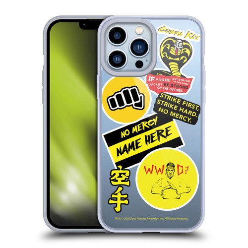 Custom Customised Personalised Cobra Kai Art Name In Strike Logo 2 Soft Gel Case for Apple iPhone 13 Pro Max & MagSafe