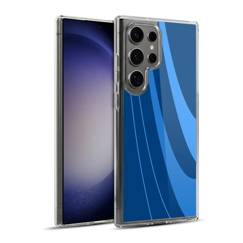 Ameritech Graphics Blue Mono Swirl Soft Gel Case for Samsung Galaxy S23 Ultra 5G & MagSafe