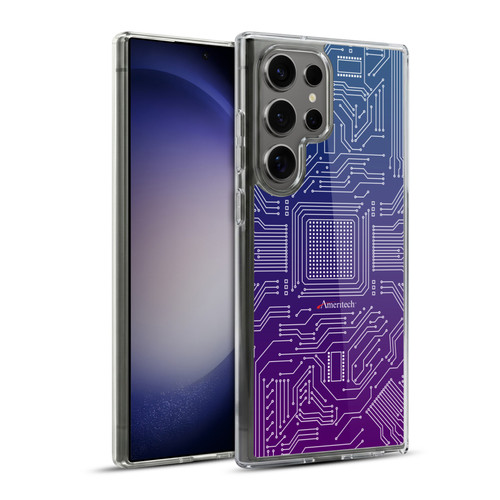 Ameritech Graphics Circuit Board Soft Gel Case for Samsung Galaxy S23 Ultra 5G & MagSafe