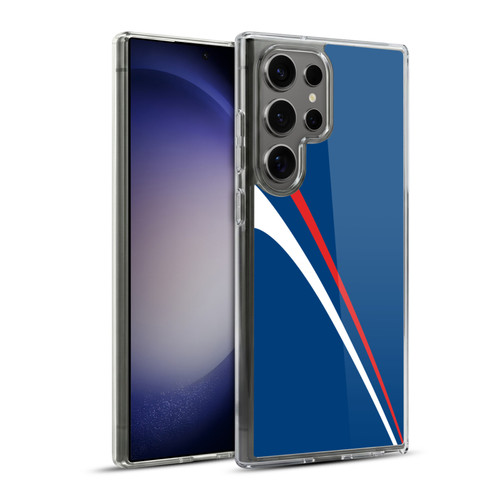 Ameritech Graphics Red And White Lines Soft Gel Case for Samsung Galaxy S23 Ultra 5G & MagSafe