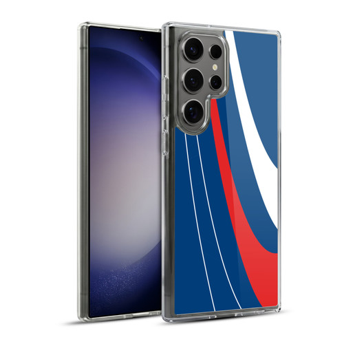 Ameritech Graphics Red And White Swirl Soft Gel Case for Samsung Galaxy S23 Ultra 5G & MagSafe