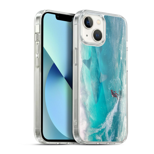 Dave Loblaw Sea Shark Surfer Soft Gel Case for Apple iPhone 13