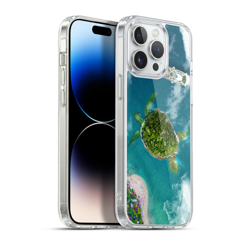 Dave Loblaw Sea Turtle And Cruiseship Soft Gel Case for Apple iPhone 13 Pro Max & MagSafe