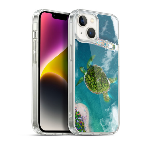 Dave Loblaw Sea Turtle And Cruiseship Soft Gel Case for Apple iPhone 14