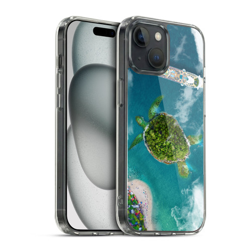 Dave Loblaw Sea Turtle And Cruiseship Soft Gel Case for Apple iPhone 15 & MagSafe