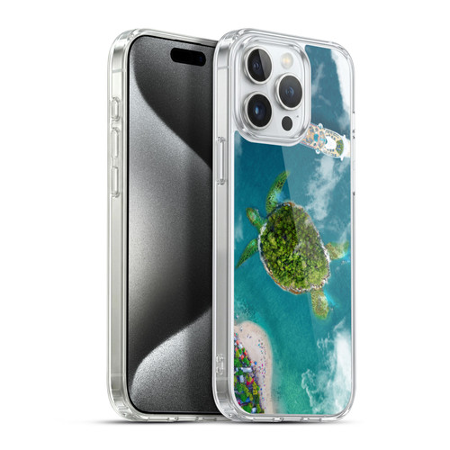 Dave Loblaw Sea Turtle And Cruiseship Soft Gel Case for Apple iPhone 15 Pro Max & MagSafe