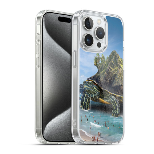 Dave Loblaw Sea Turtle Beach Day Soft Gel Case for Apple iPhone 15 Pro & MagSafe