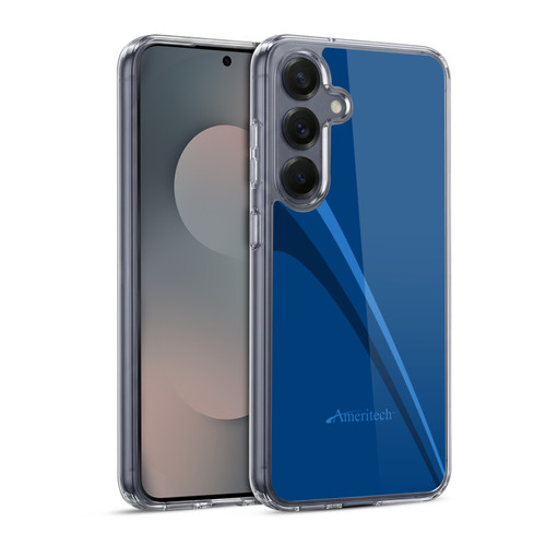 Ameritech Graphics Blue Mono Lines Soft Gel Case for Samsung Galaxy S25 & MagSafe