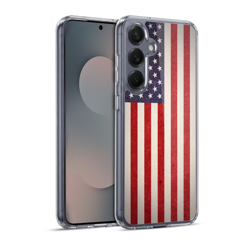 Ameritech Graphics American Flag Soft Gel Case for Samsung Galaxy S25+ & MagSafe
