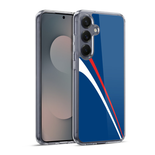 Ameritech Graphics Red And White Lines Soft Gel Case for Samsung Galaxy S25+ & MagSafe