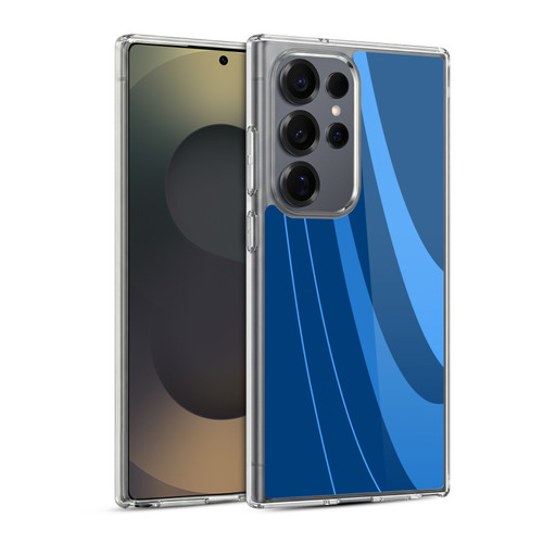 Ameritech Graphics Blue Mono Swirl Soft Gel Case for Samsung Galaxy S25 Ultra & MagSafe