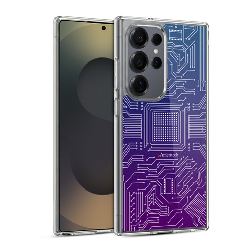 Ameritech Graphics Circuit Board Soft Gel Case for Samsung Galaxy S25 Ultra & MagSafe