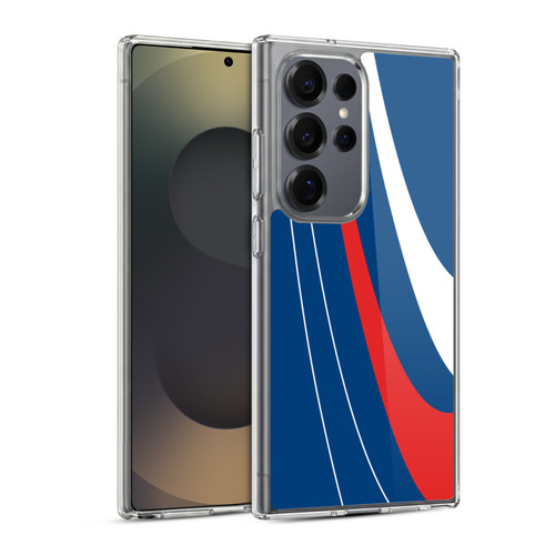 Ameritech Graphics Red And White Swirl Soft Gel Case for Samsung Galaxy S25 Ultra & MagSafe