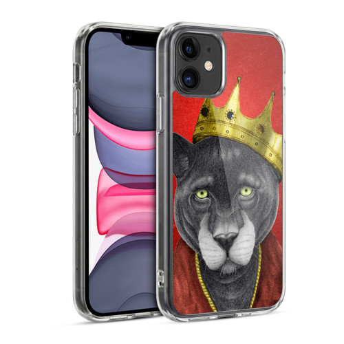 Barruf Animals The King Panther Soft Gel Case for Apple iPhone 11