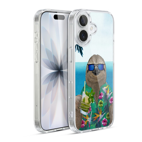 Barruf Animals Sloth In Summer Soft Gel Case for Apple iPhone 17