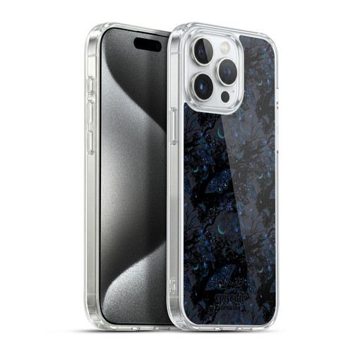 Episodic Drawing Spooky Patterns Witch Moth Soft Gel Case for Apple iPhone 15 Pro Max & MagSafe