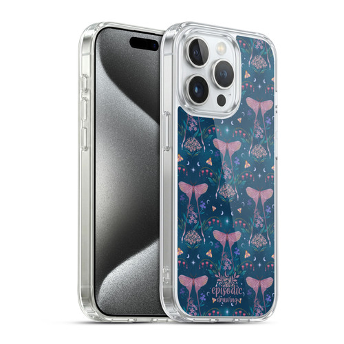 Episodic Drawing Spooky Patterns Halloween Pumpkin Cat Soft Gel Case for Apple iPhone 15 Pro & MagSafe