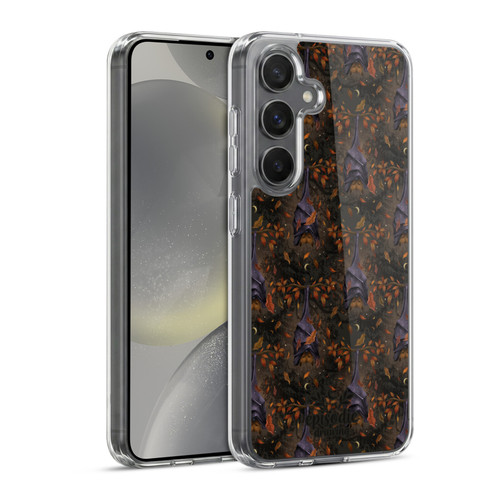 Episodic Drawing Spooky Patterns Autumn Bat Soft Gel Case for Samsung Galaxy S24 5G & MagSafe
