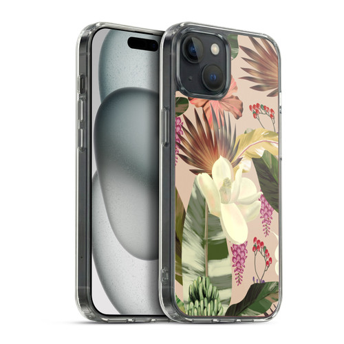 Anis Illustration Graphics New Tropicals Soft Gel Case for Apple iPhone 15 Plus & MagSafe