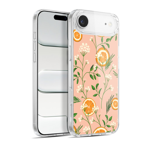 Anis Illustration Graphics Elderflower Orange Pastel Soft Gel Case for Apple iPhone 17 Air