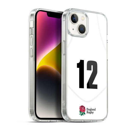 England Rugby Union 2020/21 Players Home Kit Position 12 Soft Gel Case for Apple iPhone 14 Plus & MagSafe