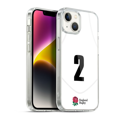 England Rugby Union 2020/21 Players Home Kit Position 2 Soft Gel Case for Apple iPhone 14 Plus & MagSafe