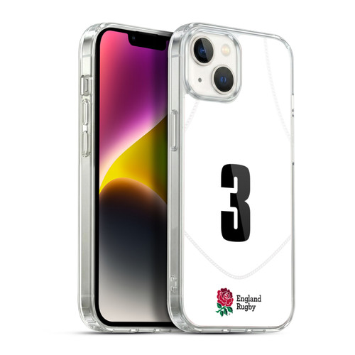 England Rugby Union 2020/21 Players Home Kit Position 3 Soft Gel Case for Apple iPhone 14 Plus & MagSafe
