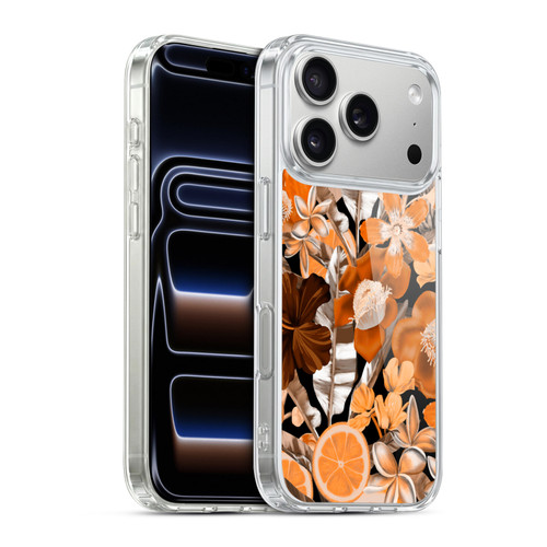 Anis Illustration Graphics Flower & Fruit Orange Soft Gel Case for Apple iPhone 17 Pro