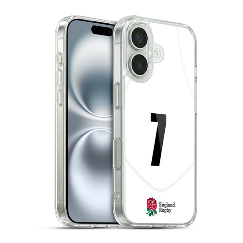England Rugby Union 2020/21 Players Home Kit Position 7 Soft Gel Case for Apple iPhone 16 & MagSafe