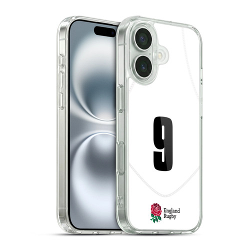 England Rugby Union 2020/21 Players Home Kit Position 9 Soft Gel Case for Apple iPhone 16 & MagSafe