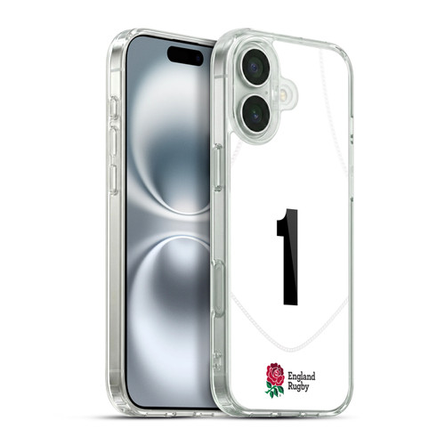 England Rugby Union 2020/21 Players Home Kit Position 1 Soft Gel Case for Apple iPhone 16 Plus & MagSafe
