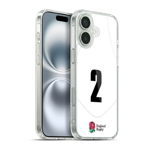 England Rugby Union 2020/21 Players Home Kit Position 2 Soft Gel Case for Apple iPhone 16 Plus & MagSafe