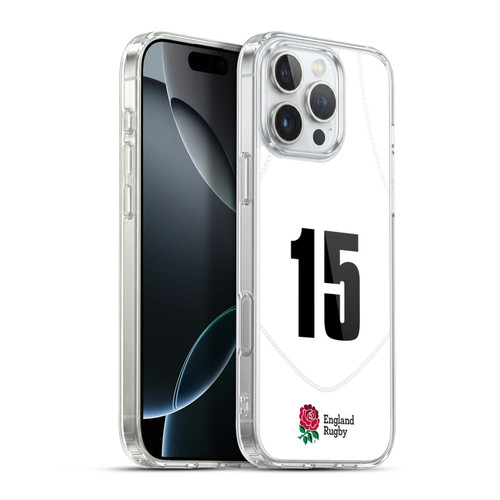 England Rugby Union 2020/21 Players Home Kit Position 15 Soft Gel Case for Apple iPhone 16 Pro Max & MagSafe