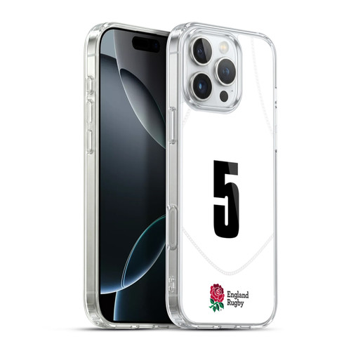 England Rugby Union 2020/21 Players Home Kit Position 5 Soft Gel Case for Apple iPhone 16 Pro Max & MagSafe