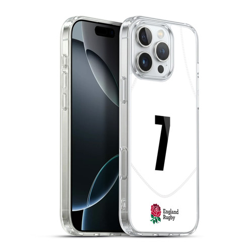England Rugby Union 2020/21 Players Home Kit Position 7 Soft Gel Case for Apple iPhone 16 Pro Max & MagSafe