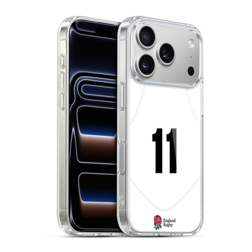 England Rugby Union 2020/21 Players Home Kit Position 11 Soft Gel Case for Apple iPhone 17 Pro