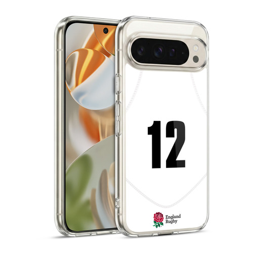 England Rugby Union 2020/21 Players Home Kit Position 12 Soft Gel Case for Google Pixel 9 / Pixel 9 Pro