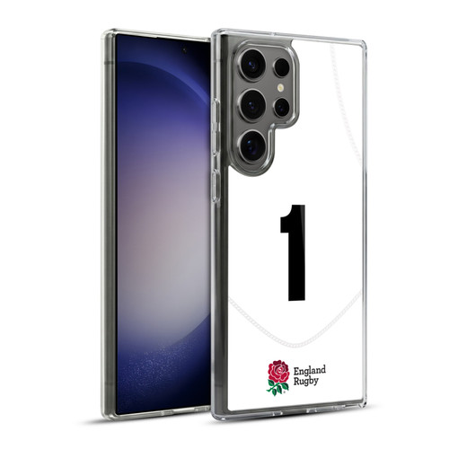 England Rugby Union 2020/21 Players Home Kit Position 1 Soft Gel Case for Samsung Galaxy S23 Ultra 5G & MagSafe