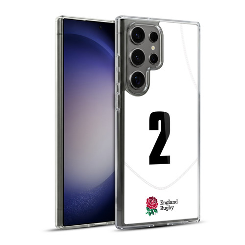 England Rugby Union 2020/21 Players Home Kit Position 2 Soft Gel Case for Samsung Galaxy S23 Ultra 5G & MagSafe