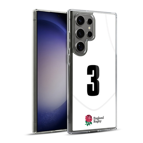 England Rugby Union 2020/21 Players Home Kit Position 3 Soft Gel Case for Samsung Galaxy S23 Ultra 5G & MagSafe