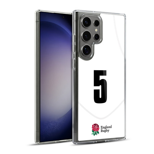 England Rugby Union 2020/21 Players Home Kit Position 5 Soft Gel Case for Samsung Galaxy S23 Ultra 5G & MagSafe