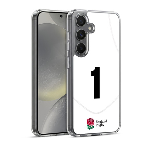 England Rugby Union 2020/21 Players Home Kit Position 1 Soft Gel Case for Samsung Galaxy S24 5G & MagSafe