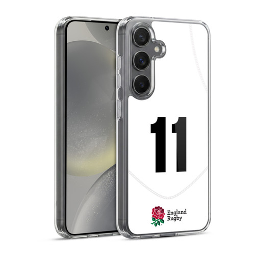 England Rugby Union 2020/21 Players Home Kit Position 11 Soft Gel Case for Samsung Galaxy S24 5G & MagSafe